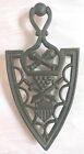 Antique Vintage Cast Iron Trivet Wall Decor Military Style Usa