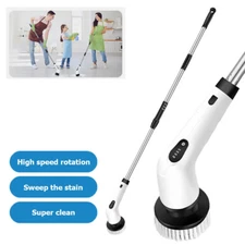 Electric Spin Scrubber, Cordless Cleaning Brush with 9 Replaceable Brush Heads