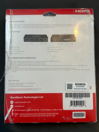 WyreStorm 3x1 HDMI Switcher - Bild 5 von 5