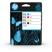 Hp 912 Tintenpatronen Multipack Schwarz Cyan Magenta Gelb 6ZC74AE 4Er Set