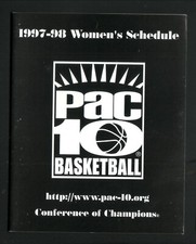 Pac 10 Conference--1997-98 Basketball Schedule--GTE