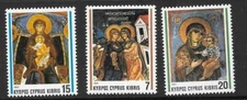 CYPRUS SG827/9 1992 CHRISTMAS MNH