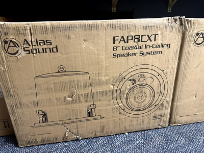 NEW Atlas Sound FAP8CXT 8'' Compression Driver Coaxial In-Ceiling Speaker