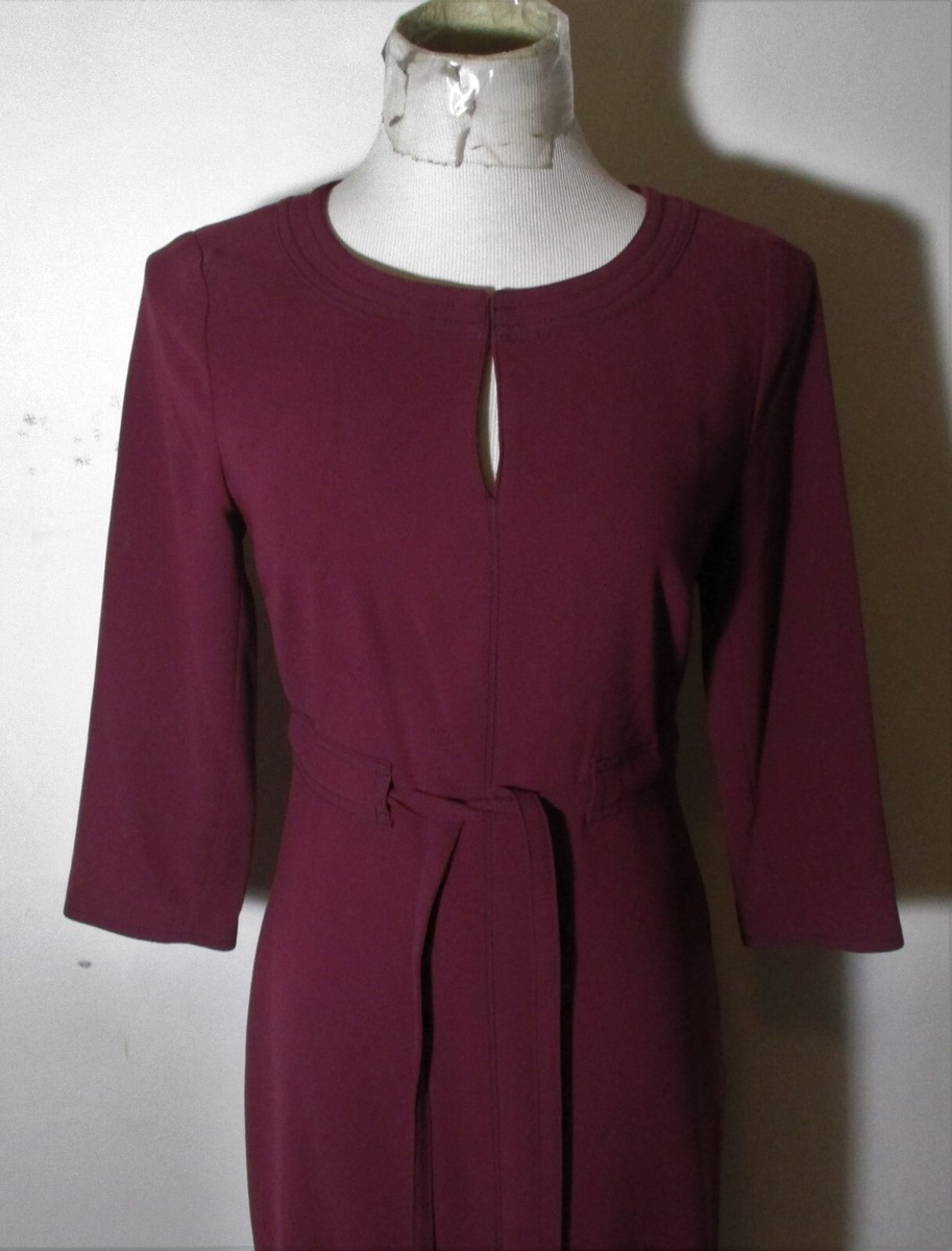 BODEN Burgundy 3/4 Sleeve Midi Dress Size 4 US | eBay BODEN Burgundy 3/4 Sleeve Midi Dress Size 4 US | eBay