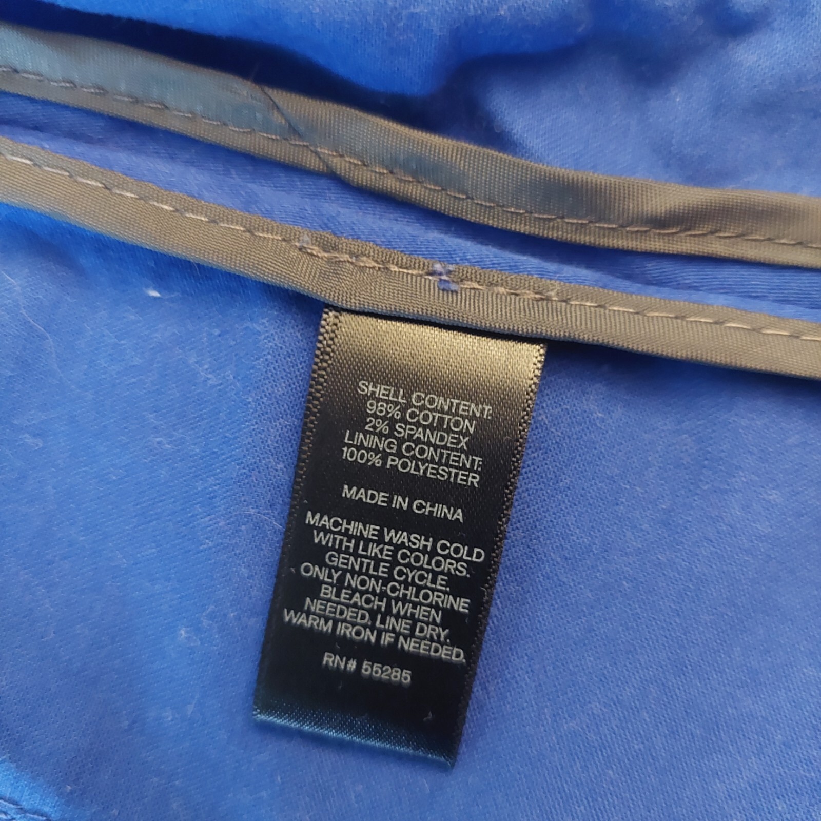 Express Cobalt Blue One Button Blazer Three Quart… - image 7