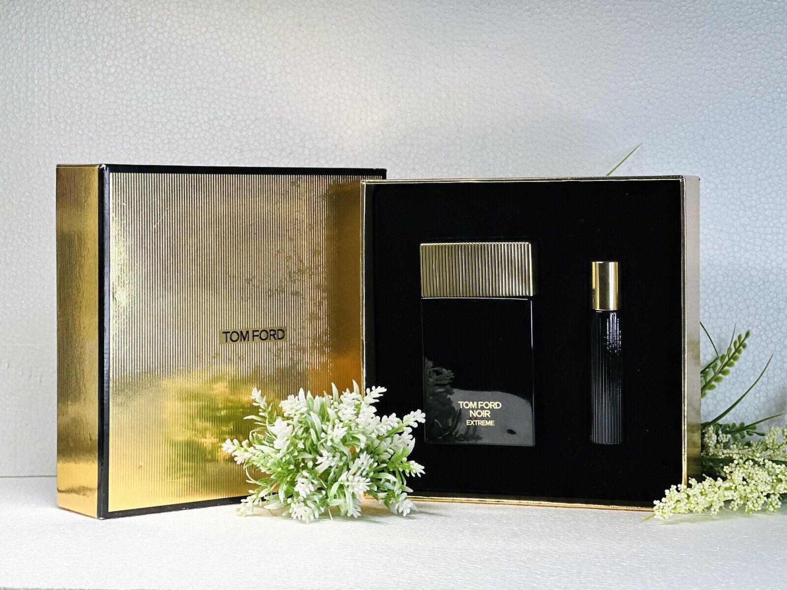 Tom Ford Noir Extreme Eau De Parfum 3.4 oz & Travel Spray 0.34 oz Gift Set NIB