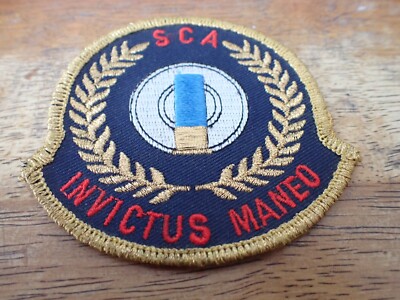 s c a  invictus maneo education college frat ncaa   patch bx y#9