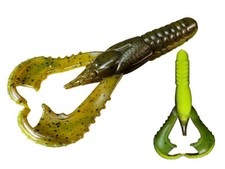 NEW Soft Baits Lunker City Karate Craw 3" 8-pcs Lures Perch Black Bass
