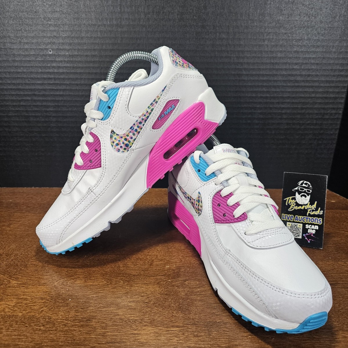 Nike Air Max 90 LTR SE White/Multi-Color DV1843 100 Size 7Y