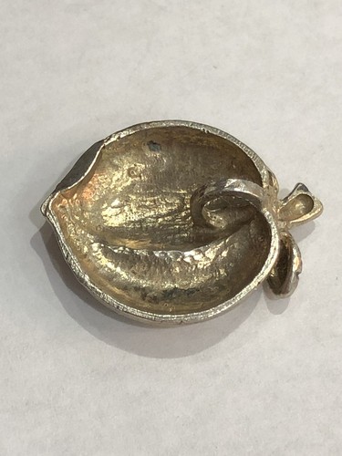 Vintage 925 Sterling Silver Peach Charm. 3/4 inch tall charm - Picture 2 of 4