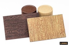 Liang Model 0304 Fine Woodgrain Stencil, Brass, 8cm x 8cm