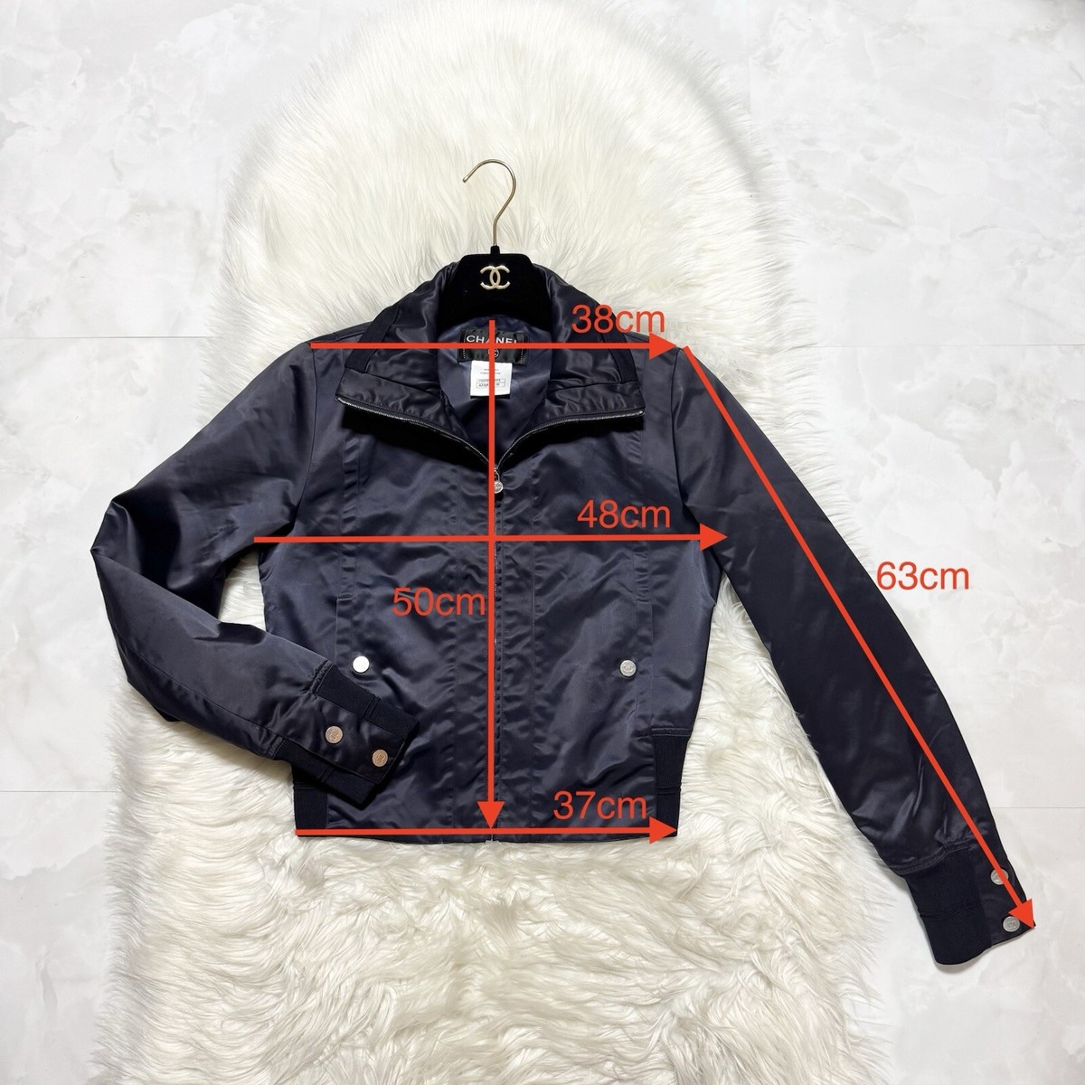 CHANEL シャネル ブルゾン 36(XS位) 4100125F0039 CHANEL - CHANEL シャネル ブルゾン（その他） 36(XS位) 青x黒