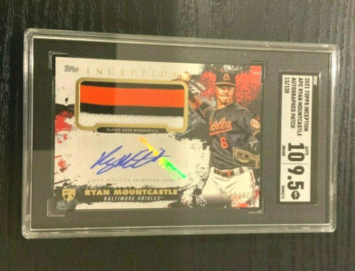 Ryan Mountcastle 2021 Topps Inception Rookie Auto Patch 13/120 - SGC 9.5