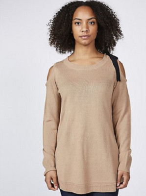 Attitudes by Renee Langarm Cold Shoulder Pullover Gr. XS