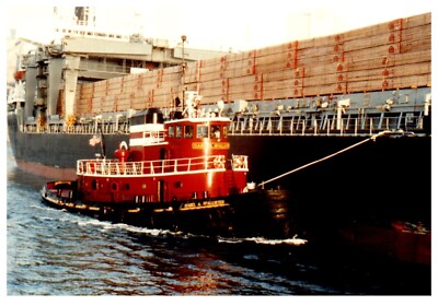 Isabel A McAllister (1964) Tugboat Tug Boat VTG Photo 3.5x5 IMO 6415922 c 1980's