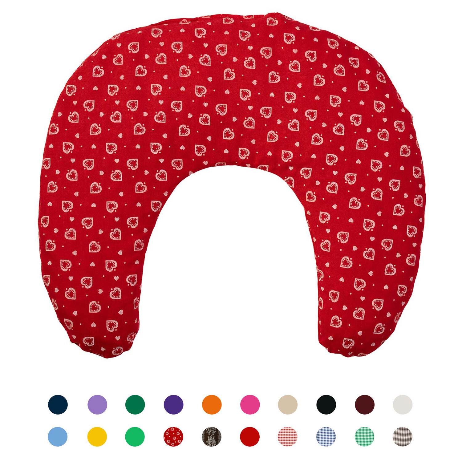 Kirschkern Nackenhörnchen 30x33 Kirschkernkissen Nackenkissen Nacken Wärmekissen