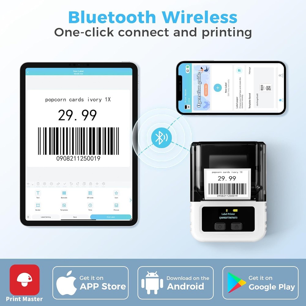 Bluetooth M120 Label Maker Portable 2 Inch Printer for Home and Office Use Bluetooth M120 Label Maker Portable 2 Inch Printer for Home and Office Use