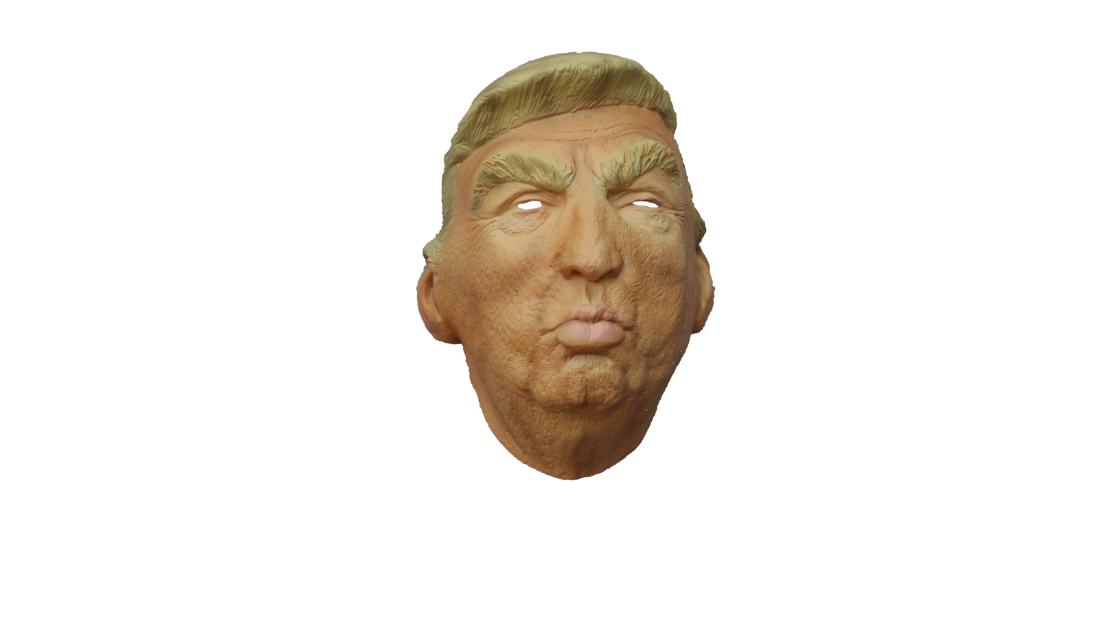 Trump Pout Halloween Cosplay Latex Mask by Ghoulish Productions - Picture 3 of 7