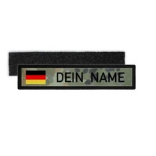 Deutschland BW Namenschild Patch mit Namen Bundeswehr Flecktarn Aufnäher #24347