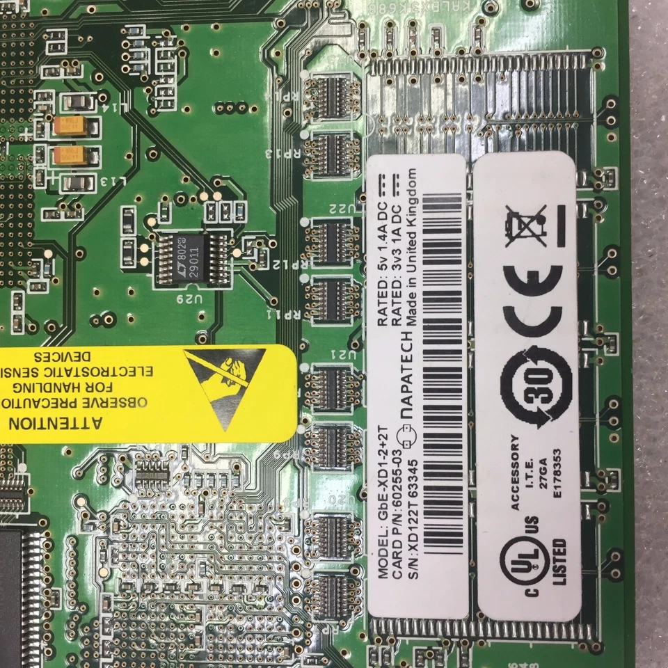 Napatech GbE-XD1-2+2T 60255-03 PCI Networking Card - Image 3 of 3