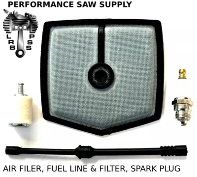 NEW MCCULLOCH MAC 55 60 700 10-10, AIR FILTER, SPARK PLUG,FUEL LINE & FILTER
