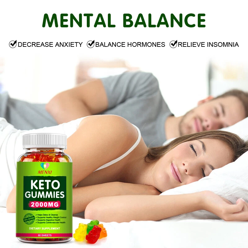 Keto Diet Ketosis Gummies 2000mg Apple Cider Vinegar Weight Loss Slimming Gummy - Image 3 of 4