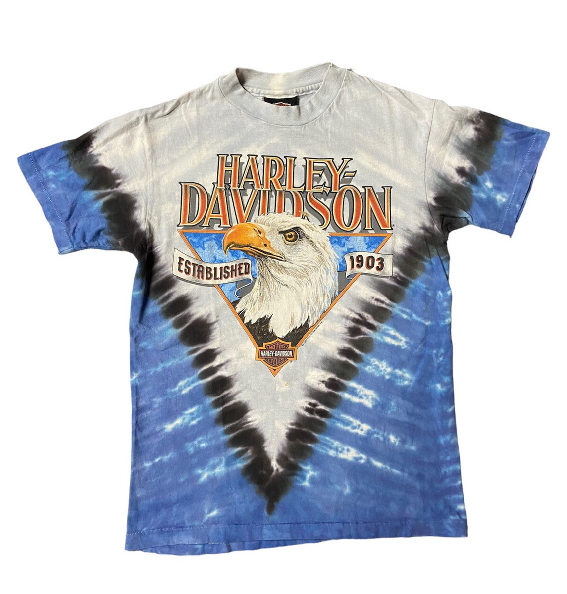 Harley-Davidson Thunder eagle 90s ネクタイ Harley-Davidson Thunder eagle 90s ネクタイ