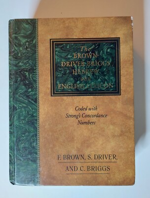 The Brown-Driver-Briggs Hebrew and English Lexicon - Hardcover | eBay