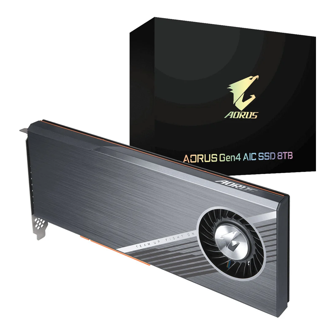 8TB Gigabyte AORUS AIC SSD, NVMe PCIe (x16), NVMe Toshiba
