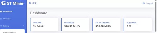 GTminer V66 600mh/400w ETHASH/ETC+ZIL CRYPTO MINER - Picture 2 of 4
