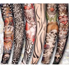 12PCS Tattoo Cooling Arm Sleeves Cover UV Sun Protection Outdoor Sport Men Women