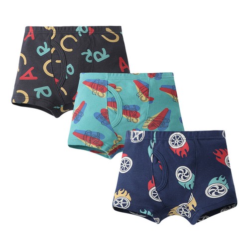 6-Pack Boys Boxer Briefs Soft Cotton Toddler Dinosaur Underwear Children Panties - Picture 23 of 24