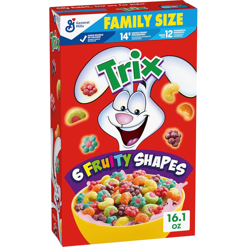 Fruity Breakfast Cereal, 6 Fruity Shapes, Whole Grain, Family Size, 16.1 OZ - Picture 10 of 11