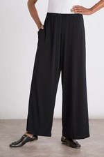 NEW St. John Collection Matte Jersey Wide-leg Elastic Waist Pants Size 10 P1144