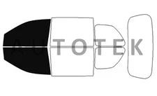 PreCut Film Front Two Door Windows Any Tint Shade % For Mazda MPV 2000-2006