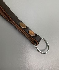 Handmade Genuine Leather Wrist Strap Dark Brown Camera - US Seller