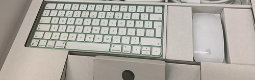 Apple Magic Keyboard A2450 & Magic Mouse 2 A1657 Blue - Immaculate - Zdjęcie 7 z 7