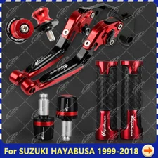 4PCS Brake Accessories Clutch Levers Handlebar Grips Slider For SUZUKI HAYABUSA