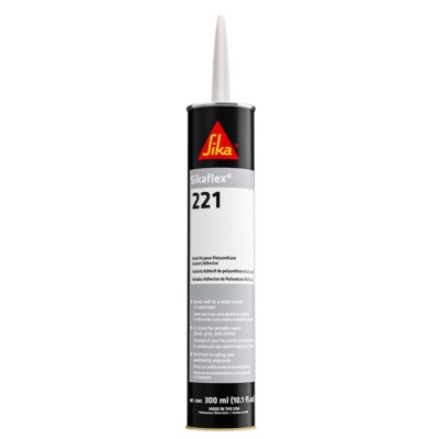 Sikaflex 221 Multi-Purpose Polyurethane Sealant/Adhesive 10.3oz(300ml) Cartridge