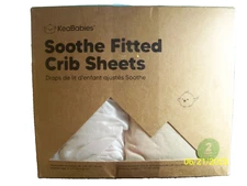 KeaBabies Soothe Fitted Crib Sheets, Organic Set of 2