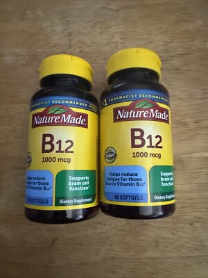 Nature Made Vitamin B12 1000mcg Supplement Energy Support Softgel 90ct - 2 Pack 