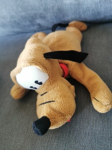 Vintage 1997 Disney Encore Pluto Beany Soft Toy Plush 11" - Picture 2 of 5