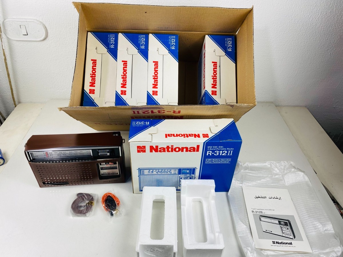 National Panasonic R-312II MW/1SW/SW2 3 Band Portable radio National Panasonic R-312II MW/1SW/SW2 3 Band Portable radio