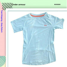 Under Armour Women's UA Sunblock Short Sleeve, Blue Haze M 