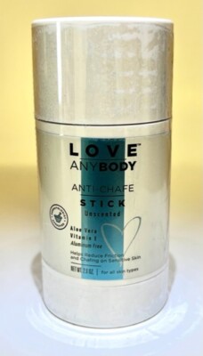 (3) Love AnyBody Anti-Chafe Stick | Natural Unscented Chafing Relief BRAND NEW