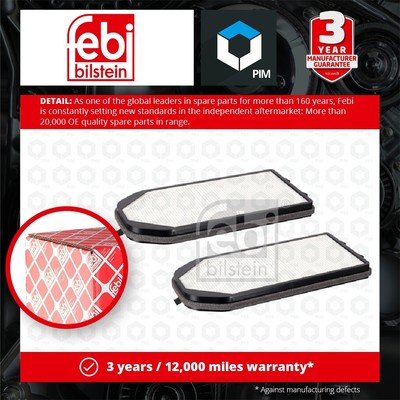 Pollen / Cabin Filter fits BMW 730 E38 3.0 94 to 01 64318390377 64319069926 Febi