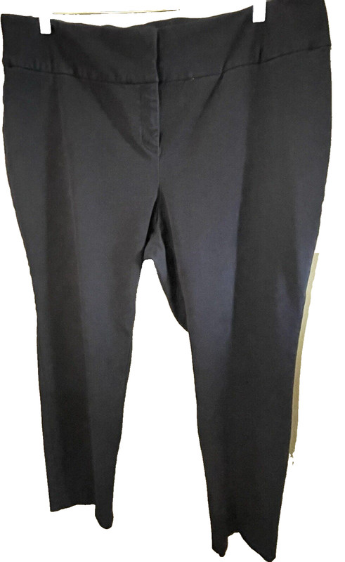 ALFANI Woman Pant Stretch Front Zip w/Closure - BLACK - 20W - Nice