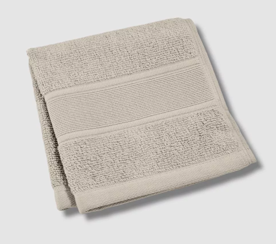 $20 Ralph Lauren Beige Sanders Antimicrobial Wash Cloth Towel 13 x 13