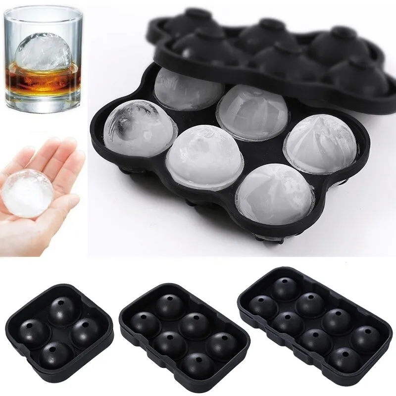 Silicone Ice Mold Cool Whiskey Cocktail Ice Cube Home Kitchen Ice Cram Mould