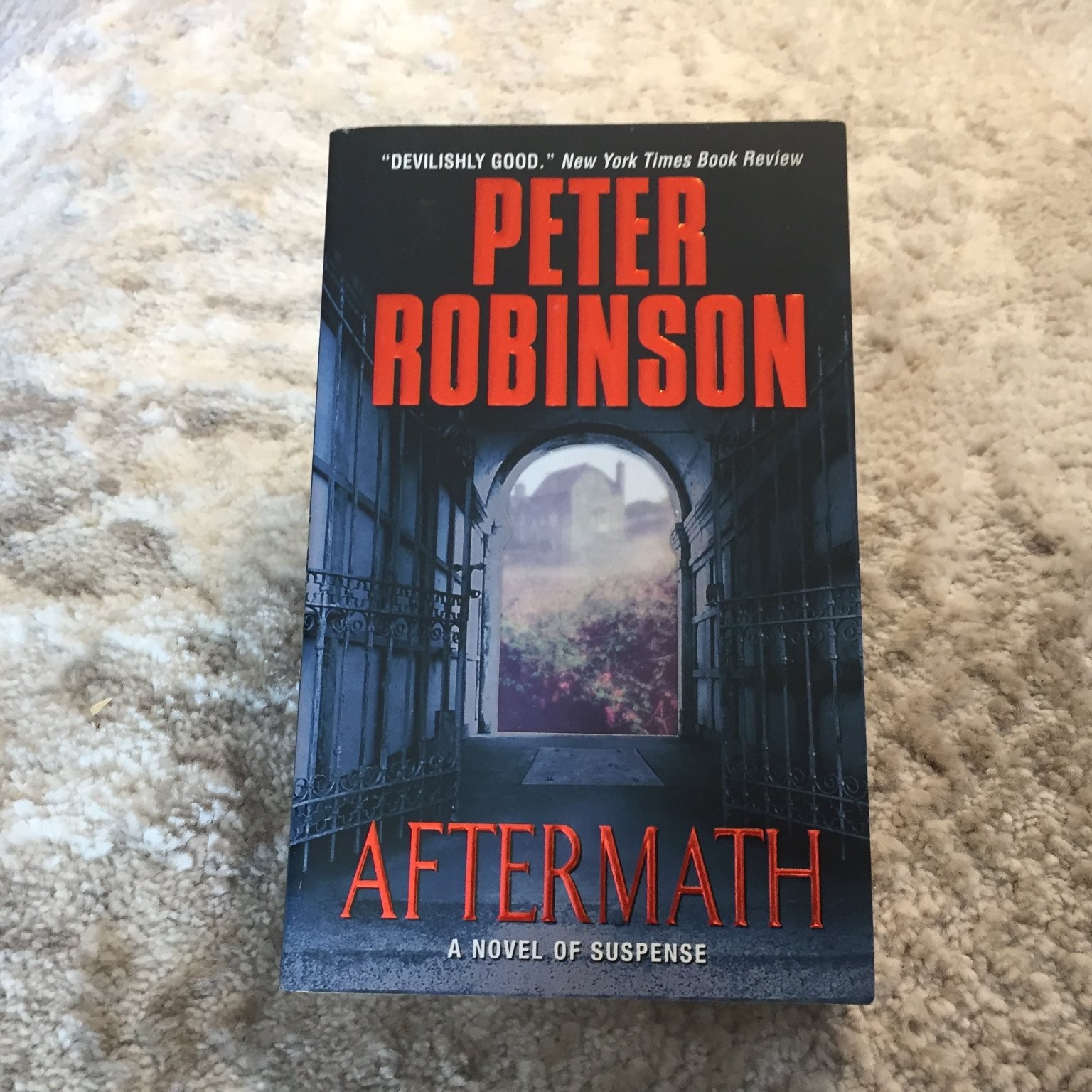 Aftermath Peter Robinson 2002 First Avon Mystery Suspense Thriller Paperback